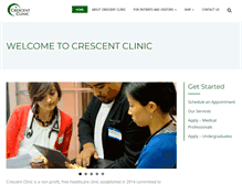 Tablet Screenshot of crescentclinicoc.org